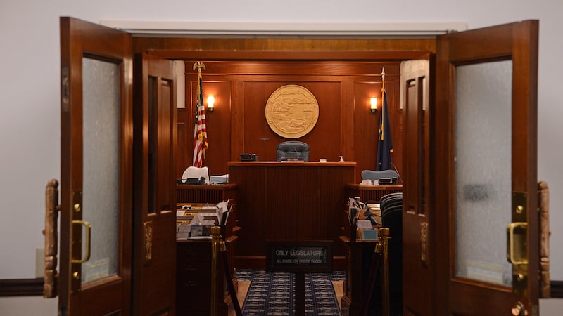 The House chambers are seen on Friday, May 13, 2022, at the Alaska State Capitol in Juneau,...